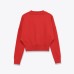 Round neck long sleeved double-layer knitted top