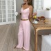 Sports tank top casual pants set