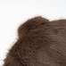 Stand up collar fur coat