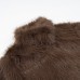 Stand up collar fur coat