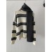 Colorful Stripe Round Neck Knit Sweater with Scarf Casual Top