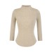 Slim fit semi high neck top