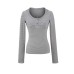 Striped retro striped long sleeved hooded top