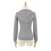 Striped retro striped long sleeved hooded top