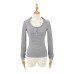 Striped retro striped long sleeved hooded top