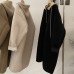 Detachable Knit Hooded Faux Fur Lined Thick Warm Sherpa Long Sleeve Coat Jacket