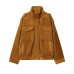Suede texture imitation leather jacket jacket