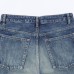 Mid waist loose ripped jeans