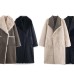 Casual Reversible Faux Fur Coat for Women
