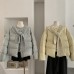 Knit Hooded Poncho Down Coat Women Winter Thick Round Neck Long Sleeve Bread Coat Outerwear Fashion