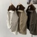 Lamb Fleece Turn-Down Collar Parka Long Sleeve Zip-Up Mid-Length Warm Cargo Jacket Women