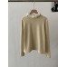 Vintage Lace Trim Solid Color Fleece Lined Thick Long Sleeve Inner Layer T-Shirt Top for Women