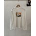Stand Collar Printed Long Sleeve T-Shirt Women Slim Fit Versatile Innerwear Top