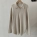 Euramale Half-Zip Knit Sweater Women's Mid-Length Casual Long Sleeve Pullover