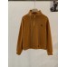 Thick Fleece Stand Collar Half-Zip Hoodie Women Winter Loose Versatile Warm Long Sleeve Top