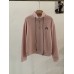 Thick Fleece Stand Collar Half-Zip Hoodie Women Winter Loose Versatile Warm Long Sleeve Top