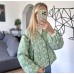Pink Printed Spliced Jacket for Women  Long-term Stock, Reliable Listing