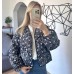 Pink Printed Spliced Jacket for Women  Long-term Stock, Reliable Listing