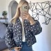 Pink Printed Spliced Jacket for Women  Long-term Stock, Reliable Listing