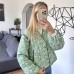 Pink Printed Spliced Jacket for Women  Long-term Stock, Reliable Listing