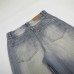 Style Men's Denim Pants, Bleached Straight Leg, Trendy Brand, Loose Fit, Casual Wide Leg Jeans for Men