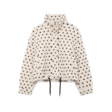 Dot fleece jacket