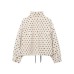 Dot fleece jacket
