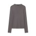 Half high neck seamless knitted sweater base sweater