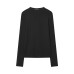 Half high neck seamless knitted sweater base sweater