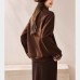 Soft Skin-Friendly Top Autumn False Two-Piece Sleeve Cuff Color-Blocking Layered Hoodie Sweatshirt