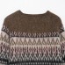 Jacquard Knitted Shirt with Brushing Effect