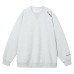 Round neck letter embroidered top