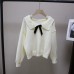 Cute Peter Pan Collar Loose Knit Sweater for Women