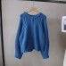 High-Quality Round Neck Slim-Fitting Versatile Cardigan Sweater for Women