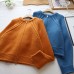 High-Quality Round Neck Slim-Fitting Versatile Cardigan Sweater for Women