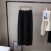 Elastic Waist Color-blocked Soft Drape Straight Leg Fleece Casual Pants for Women