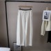 Elastic Waist Color-blocked Soft Drape Straight Leg Fleece Casual Pants for Women