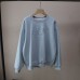 Casual Letter Embroidered Fleece Lined Loose Hoodie Women's Sweatshirt