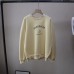 Casual Loose Fleece Lined Hoodie with Letter Print Round Neck Style Women's Sweatshirt