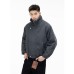 Loose and slimming motorcycle style jacket for men