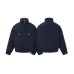 Style Elegant Versatile Preppy Flip-Design Stand Collar Cotton Coat Jacket Short Length Minimalist Outerwear