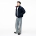 Style Elegant Versatile Preppy Flip-Design Stand Collar Cotton Coat Jacket Short Length Minimalist Outerwear