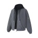 Color-block Patchwork Fake Two-piece Motorcycle Cotton Jacket Men  Style Trendy Brand Couple Casual Jacket