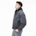 Color-block Patchwork Fake Two-piece Motorcycle Cotton Jacket Men  Style Trendy Brand Couple Casual Jacket