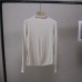 Half High Neck Detail]Ruffle Trim Fit TypeSlim Fit Occasion Inner Wear  Women's Top