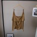 Elegant Off-Shoulder Split Pleated Waist-Slimming Knit Top for Women