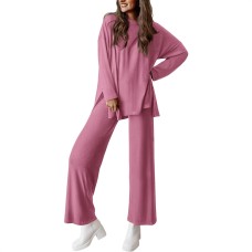 Solid color long sleeved suit for women
