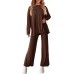 Solid color long sleeved suit for women