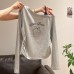 Cute Cartoon Top for WomenSpring and Autumn New Style Sweet and Spicy LookOff-Shoulder DesignVersatile and Youthful
