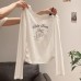 Cute Cartoon Top for WomenSpring and Autumn New Style Sweet and Spicy LookOff-Shoulder DesignVersatile and Youthful